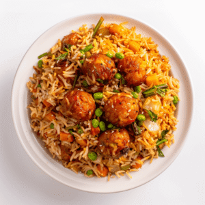 Manchurian biryani