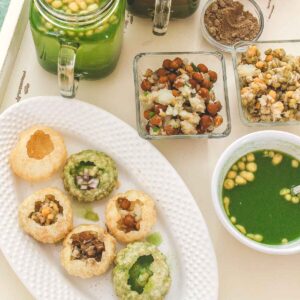 Paani Poori with Potato Curry